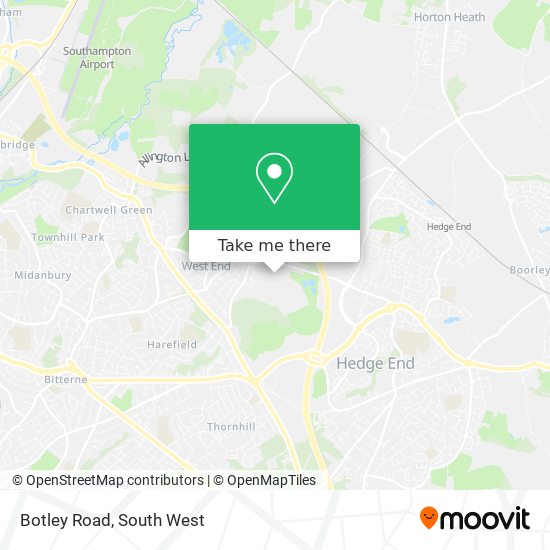 Botley Road map