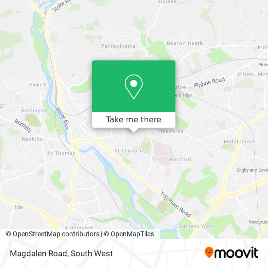 Magdalen Road map