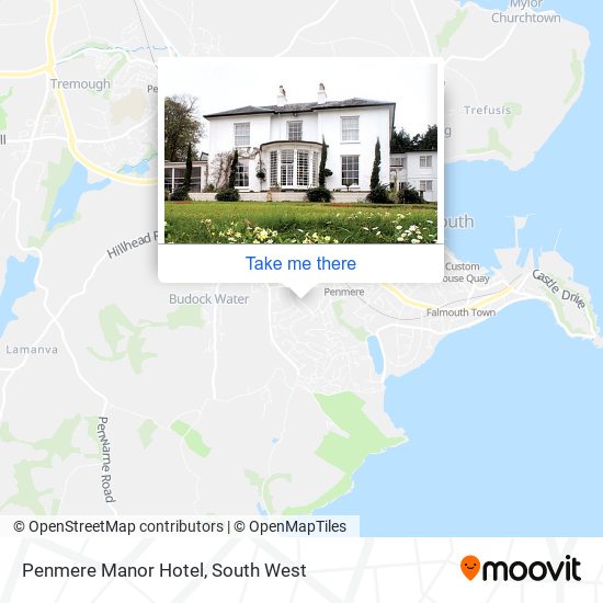 Penmere Manor Hotel map