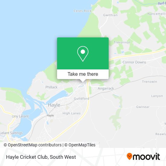 Hayle Cricket Club map