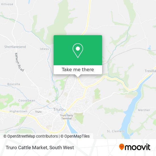 Truro Cattle Market map