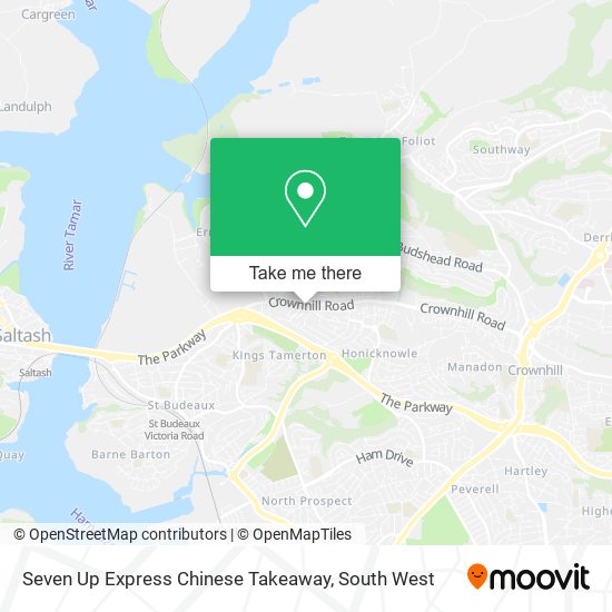 Seven Up Express Chinese Takeaway map