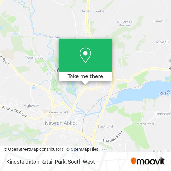 Kingsteignton Retail Park map