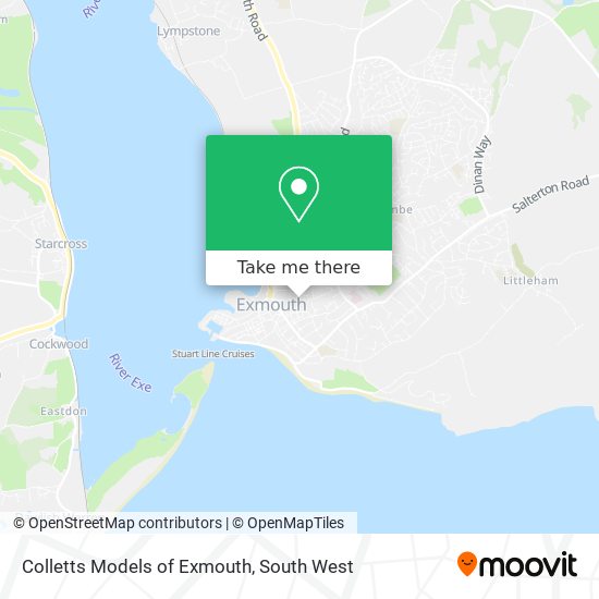 Colletts Models of Exmouth map