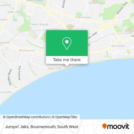 Jumpin' Jaks, Bournemouth map