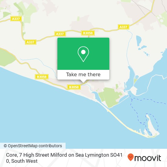 Core, 7 High Street Milford on Sea Lymington SO41 0 map
