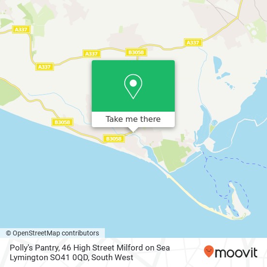 Polly's Pantry, 46 High Street Milford on Sea Lymington SO41 0QD map