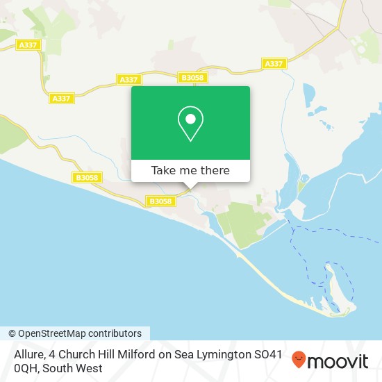 Allure, 4 Church Hill Milford on Sea Lymington SO41 0QH map