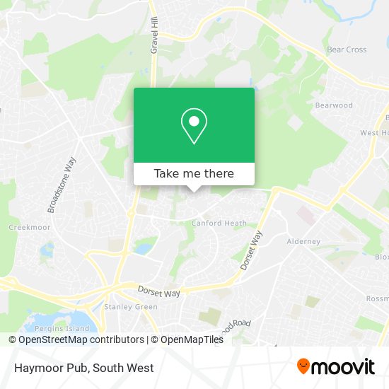 Haymoor Pub map