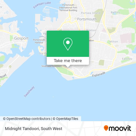 Midnight Tandoori map