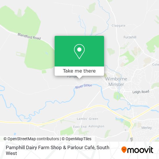 Pamphill Dairy Farm Shop & Parlour Café map