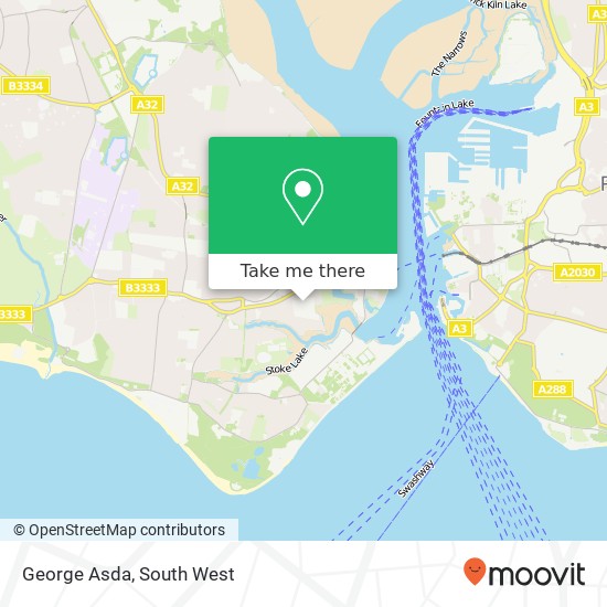 George Asda, Gosport Gosport PO12 1 map