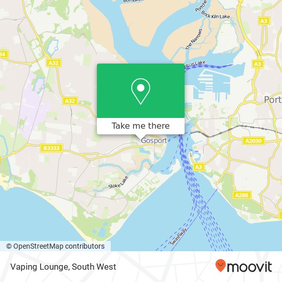 Vaping Lounge, 19 High Street Gosport Gosport PO12 1 map