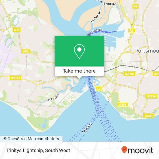 Trinitys Lightship, Gosport Gosport PO12 1 map