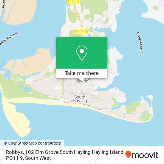 Robbys, 102 Elm Grove South Hayling Hayling Island PO11 9 map