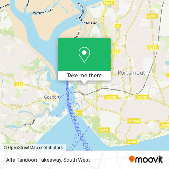 Alfa Tandoori Takeaway map