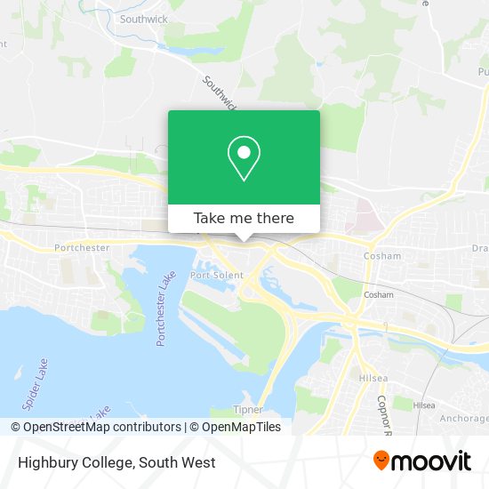 Highbury College map