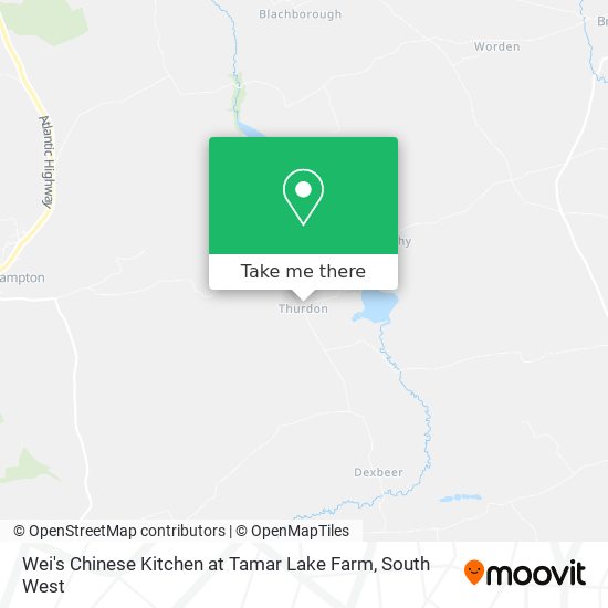 Wei's Chinese Kitchen at Tamar Lake Farm map