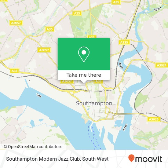 Southampton Modern Jazz Club map