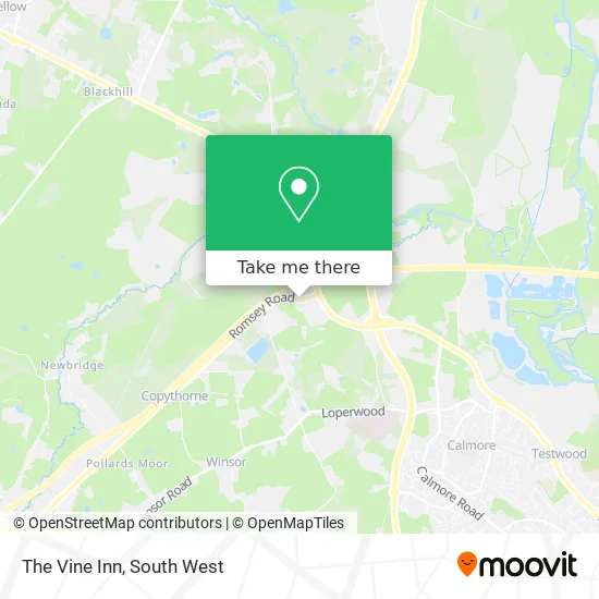 The Vine Inn map