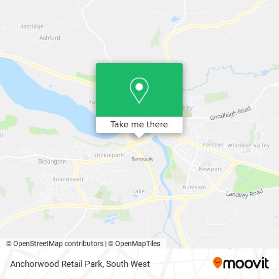 Anchorwood Retail Park map