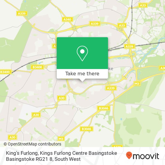 King's Furlong, Kings Furlong Centre Basingstoke Basingstoke RG21 8 map