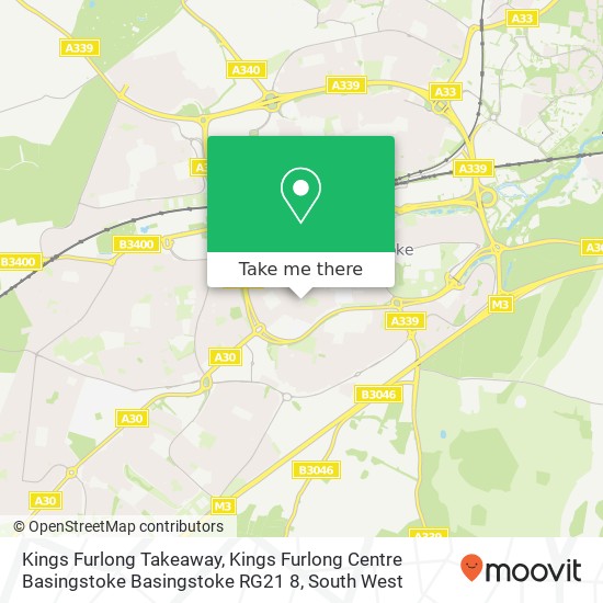 Kings Furlong Takeaway, Kings Furlong Centre Basingstoke Basingstoke RG21 8 map