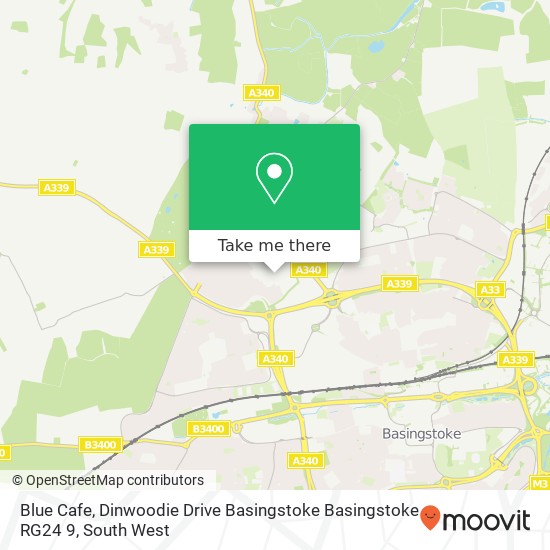 Blue Cafe, Dinwoodie Drive Basingstoke Basingstoke RG24 9 map
