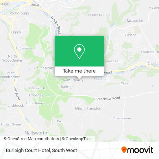 Burleigh Court Hotel map