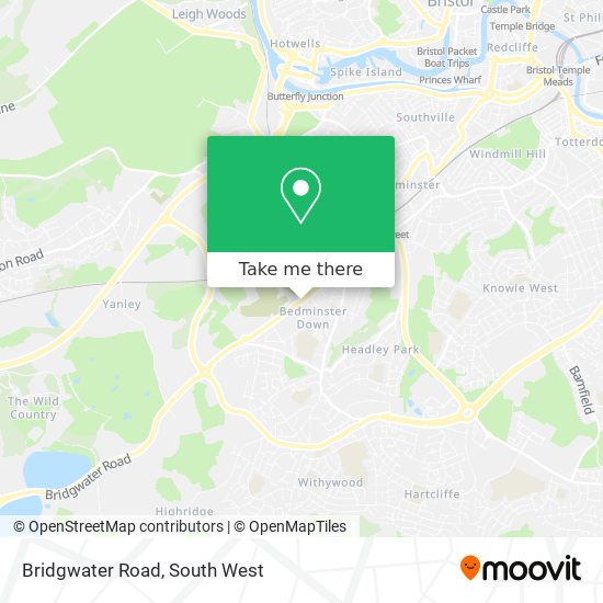 Bridgwater Road map