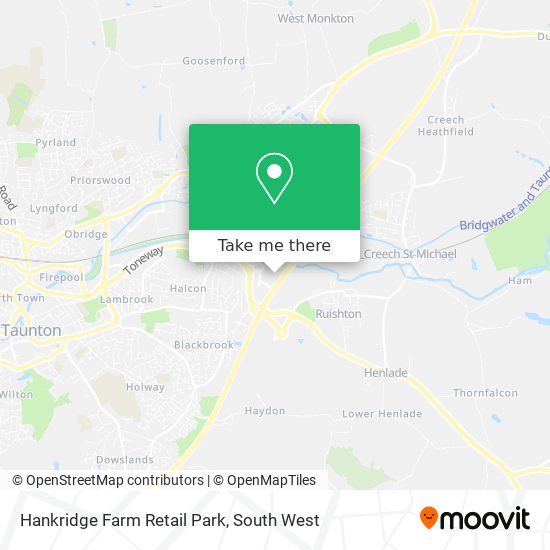 Hankridge Farm Retail Park map