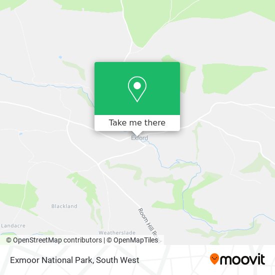 Exmoor National Park map