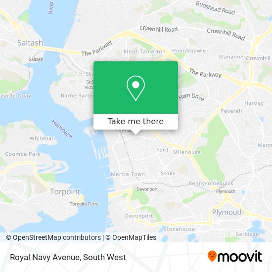 Royal Navy Avenue map