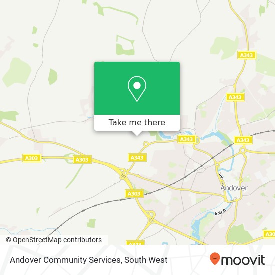 Andover Community Services map