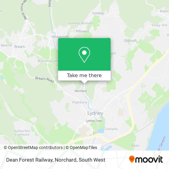 Dean Forest Railway, Norchard map