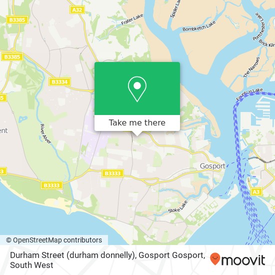 Durham Street (durham donnelly), Gosport Gosport map