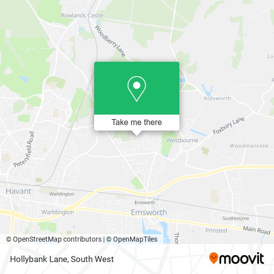 Hollybank Lane map
