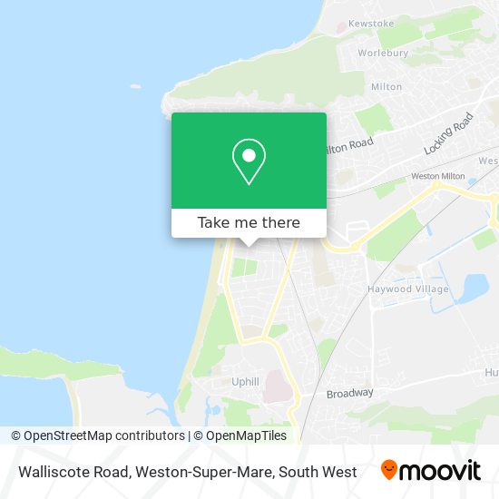 Walliscote Road, Weston-Super-Mare map