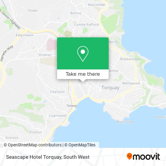 Seascape Hotel Torquay map