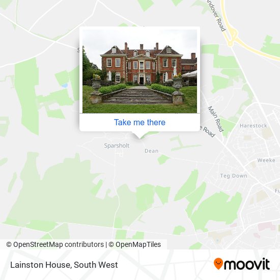 Lainston House map