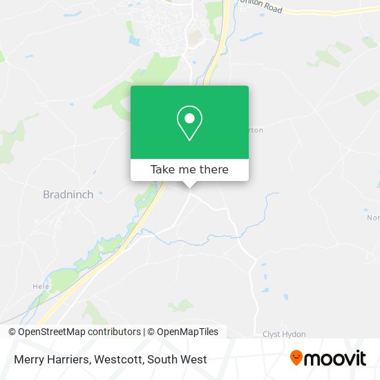 Merry Harriers, Westcott map