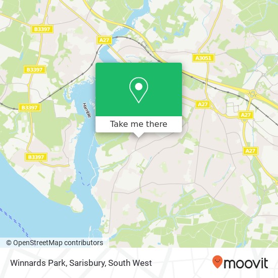 Winnards Park, Sarisbury map