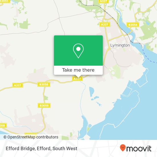Efford Bridge, Efford map