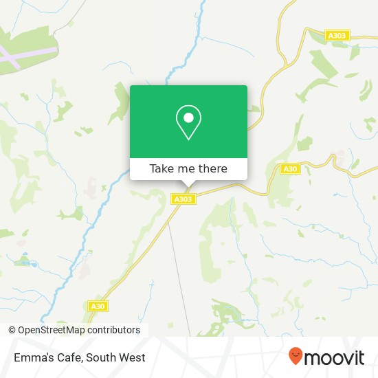 Emma's Cafe, A303 Upottery Honiton EX14 9 map