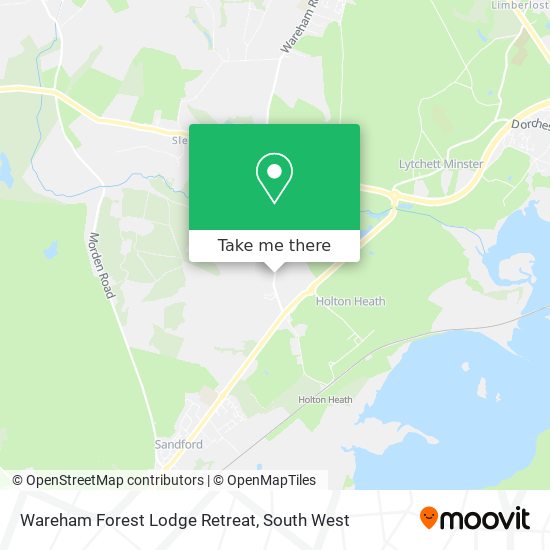 Wareham Forest Lodge Retreat map