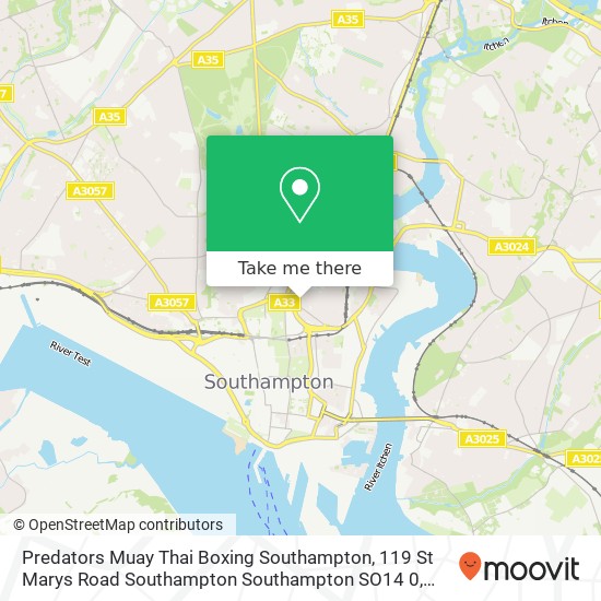 Predators Muay Thai Boxing Southampton, 119 St Marys Road Southampton Southampton SO14 0 map