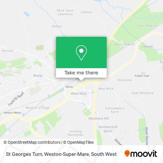 St Georges Turn, Weston-Super-Mare map