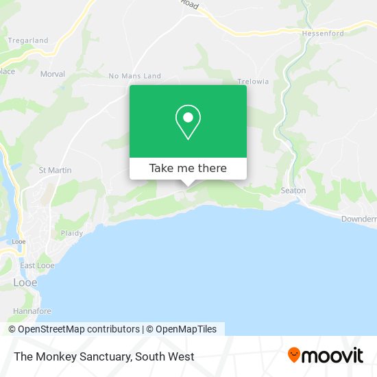 The Monkey Sanctuary map
