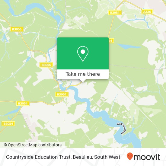 Countryside Education Trust, Beaulieu map