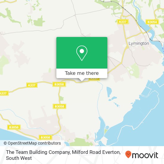 The Team Building Company, Milford Road Everton map